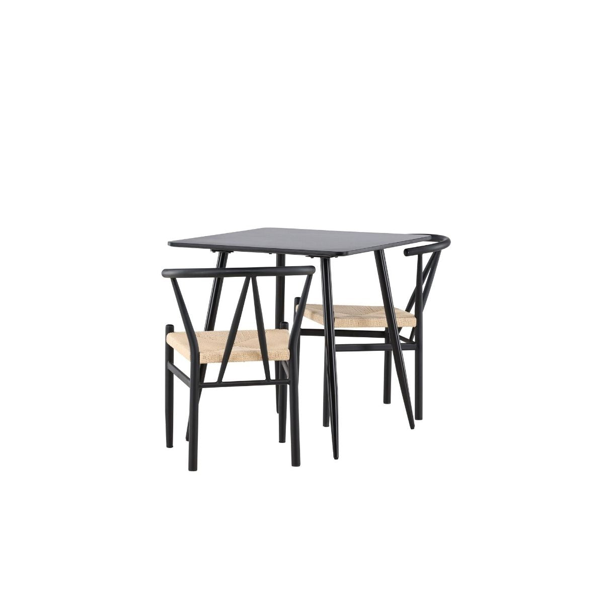 Polar Dining Table with Alfons Dining Chair Venture Design Spisegruppe