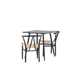 Polar Dining Table with Alfons Dining Chair Venture Design Spisegruppe