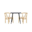 Polar Dining Table with Alfons Dining Chair Venture Design Spisegruppe