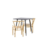 Polar Dining Table with Alfons Dining Chair Venture Design Spisegruppe