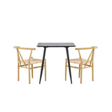 Polar Dining Table with Alfons Dining Chair Venture Design Spisegruppe