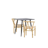 Polar Dining Table with Alfons Dining Chair Venture Design Spisegruppe