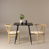 Polar Dining Table with Alfons Dining Chair Venture Design Spisegruppe