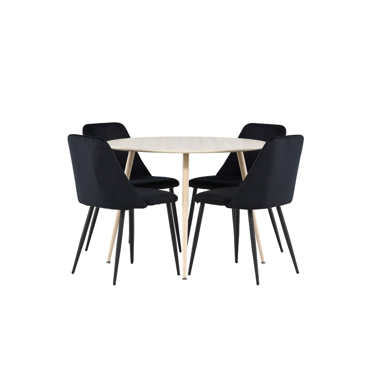 Plaza Dining Table with Night Dining Chair Venture Design Spisegruppe