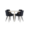 Plaza Dining Table with Night Dining Chair Venture Design Spisegruppe