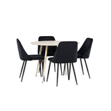 Plaza Dining Table with Night Dining Chair Venture Design Spisegruppe