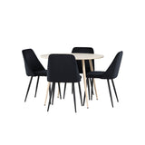 Plaza Dining Table with Night Dining Chair Venture Design Spisegruppe