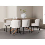 Piazza Dining Table with Agnes Dining Chair Venture Design Spisegruppe