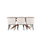 Piazza Dining Table with Agnes Dining Chair Venture Design Spisegruppe
