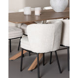 Piazza Dining Table with Agnes Dining Chair Venture Design Spisegruppe