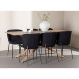 Piazza Dining Table with Modesto Dining Chair Venture Design Spisegruppe