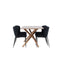 Piazza Dining Table with Modesto Dining Chair Venture Design Spisegruppe