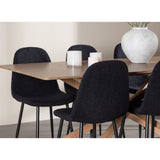 Piazza Dining Table with Polar Dining Chair Venture Design Spisegruppe