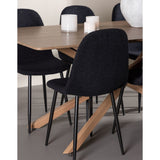 Piazza Dining Table with Polar Dining Chair Venture Design Spisegruppe