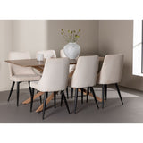 Piazza Dining Table with Leone Dining Chair Venture Design Spisegruppe