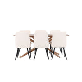 Piazza Dining Table with Leone Dining Chair Venture Design Spisegruppe