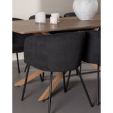 Piazza Dining Table with Berit Dining Chair Venture Design Spisegruppe