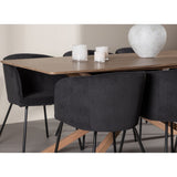 Piazza Dining Table with Berit Dining Chair Venture Design Spisegruppe