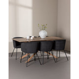 Piazza Dining Table with Berit Dining Chair Venture Design Spisegruppe