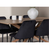 Piazza Dining Table with Night Dining Chair Venture Design Spisegruppe