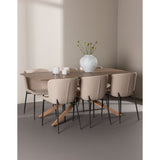 Piazza Dining Table with Modesto Dining Chair Venture Design Spisegruppe