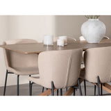 Piazza Dining Table with Modesto Dining Chair Venture Design Spisegruppe