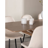 Piazza Dining Table with Polar Dining Chair Venture Design Spisegruppe