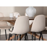 Piazza Dining Table with Polar Dining Chair Venture Design Spisegruppe
