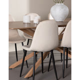 Piazza Dining Table with Polar Dining Chair Venture Design Spisegruppe