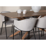 Piazza Dining Table with Evelina Dining Chair Venture Design Spisegruppe