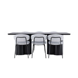 Olivia Dining Table with Chico Dining Chair Venture Design Spisegruppe