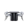 Olivia Dining Table with Chico Dining Chair Venture Design Spisegruppe