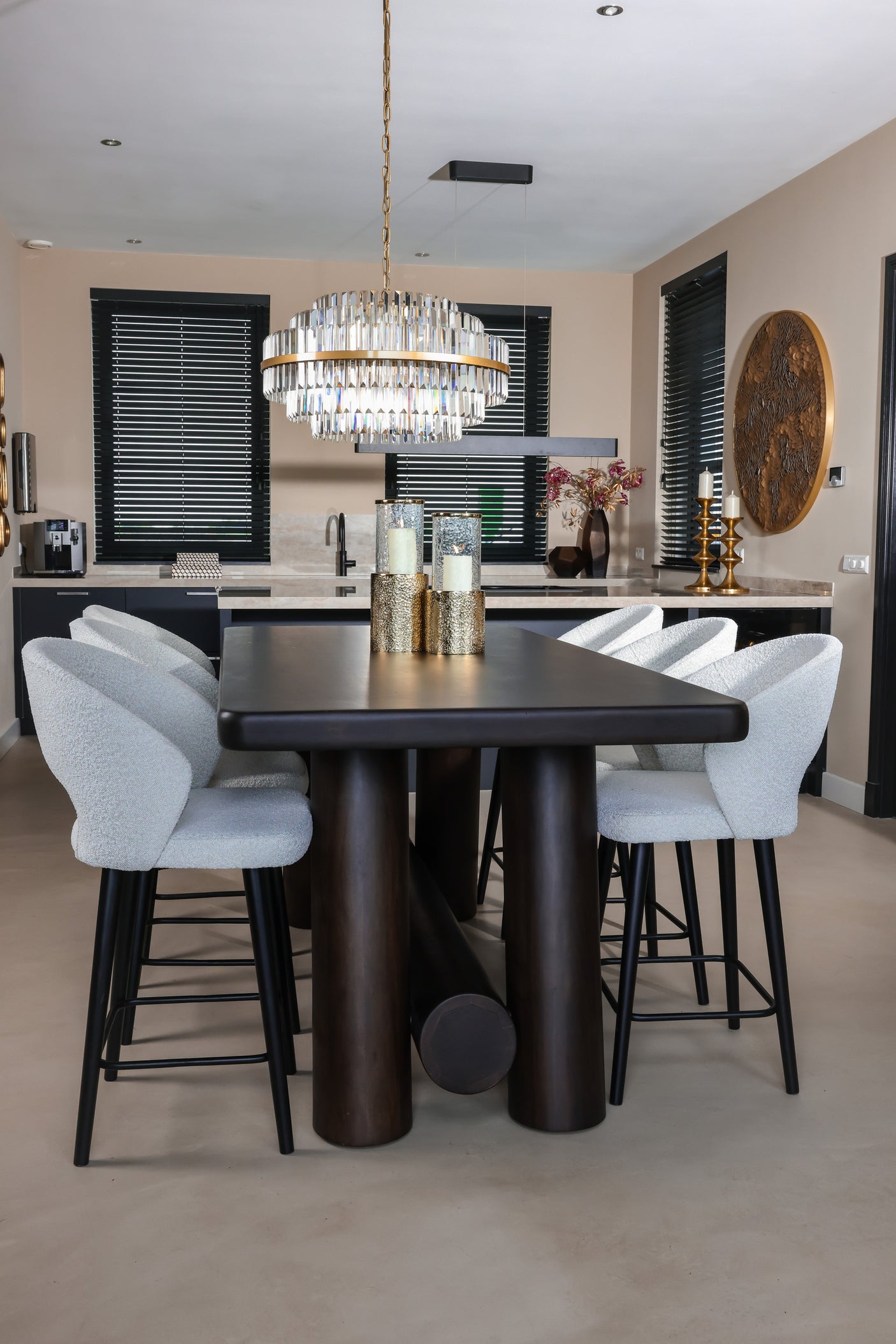 Chandelier Desire børstet gull stor Richmond Interiors Taklampe