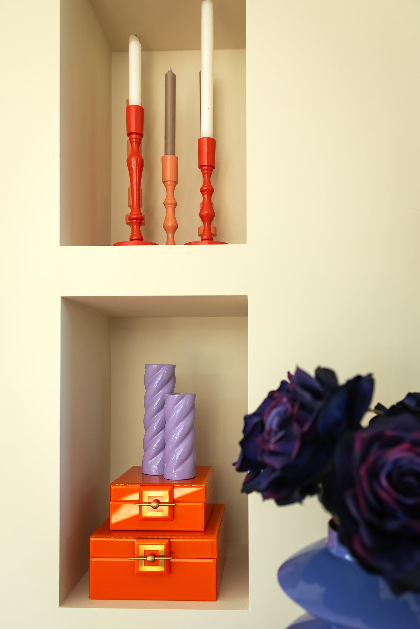 Oppbevaringsboks Bodine oransje liten Richmond Interiors Oppbevaring