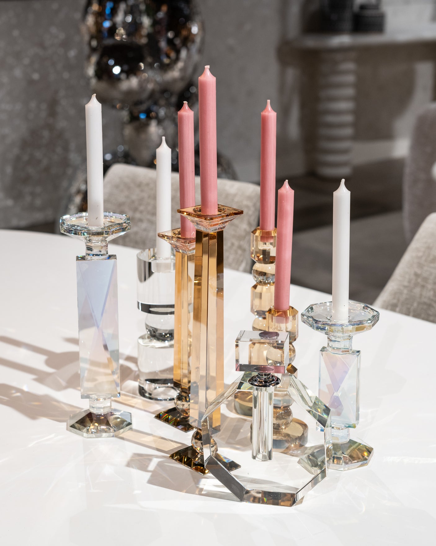 Lysestake Meral brun stor Richmond Interiors Lysestake