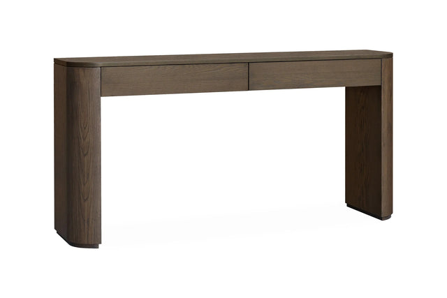 Konsoll bord Kyoto 160x80x35cm m/2 skuff Light brown Homefactory Konsollbord