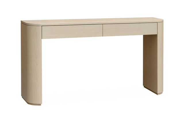 Konsoll bord Kyoto 160x80x35cm m/2 skuff White wach Homefactory Konsollbord