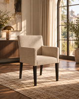 Louise spisestol m/ arm - Sort treben Nori Nordic Spisestol