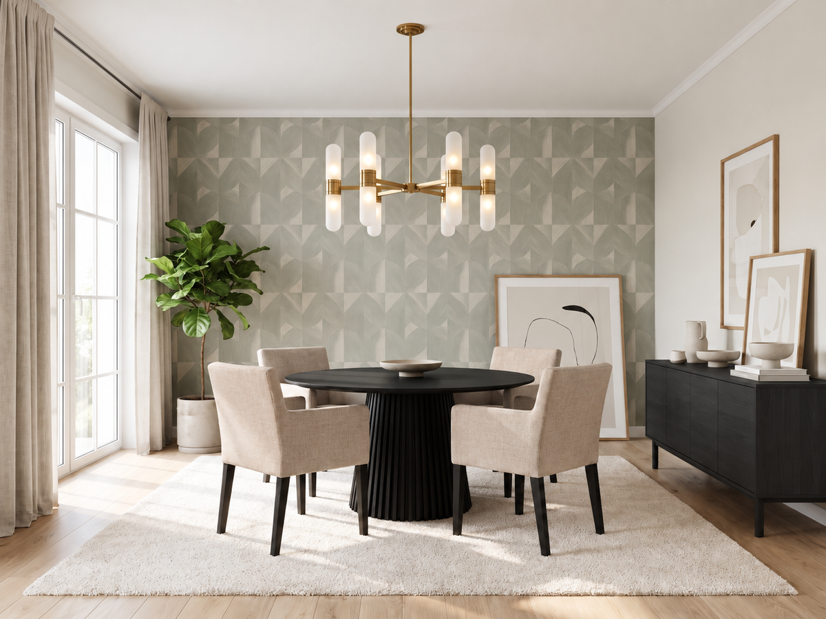 Louise spisestol m/ arm - Sort treben Nori Nordic Spisestol
