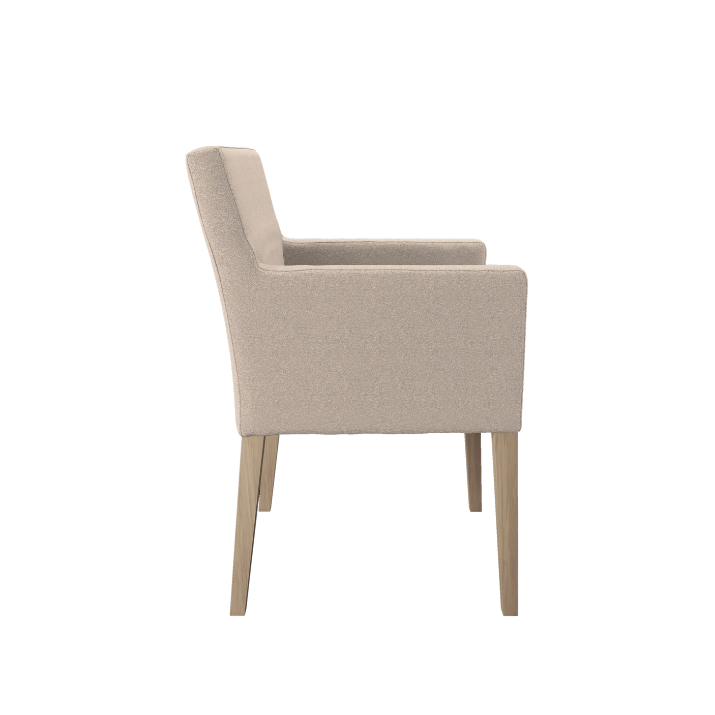 Louise spisestol m/ arm - Hvitoljet treben Nori Nordic Spisestol