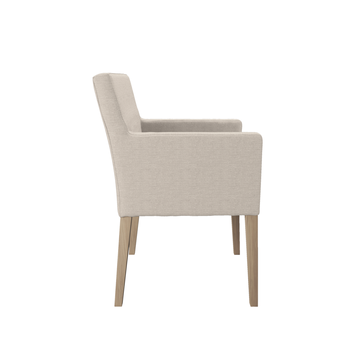 Louise spisestol m/ arm - Hvitoljet treben Nori Nordic Spisestol