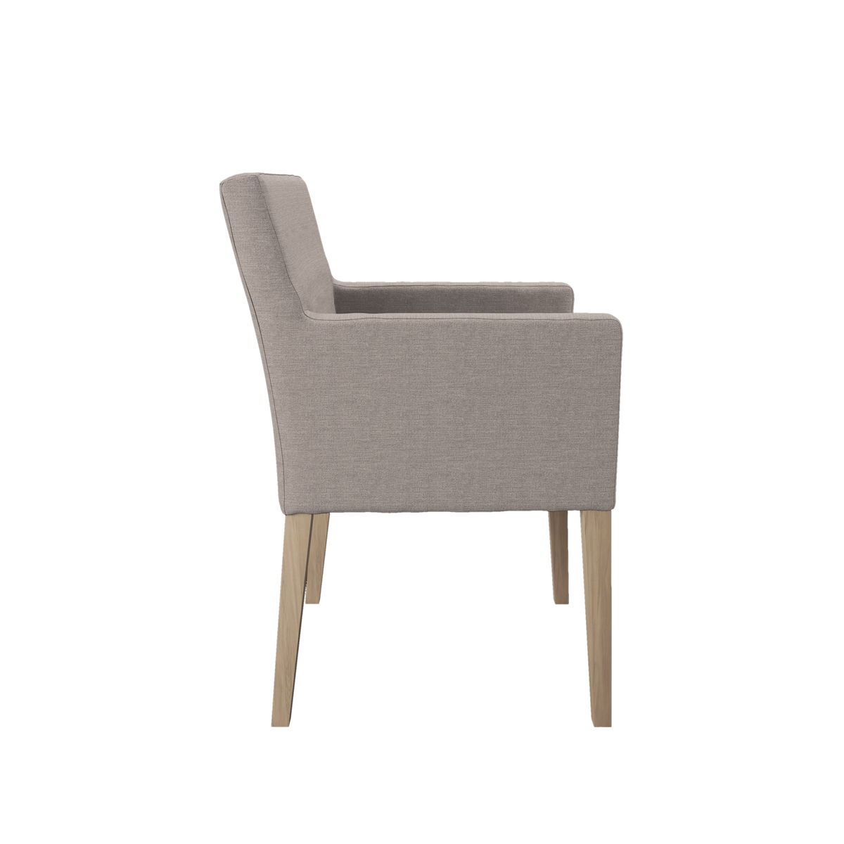 Louise spisestol m/ arm - Hvitoljet treben Nori Nordic Spisestol