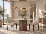 Louise spisestol lav rygg - Smoked Nori Nordic Spisestol