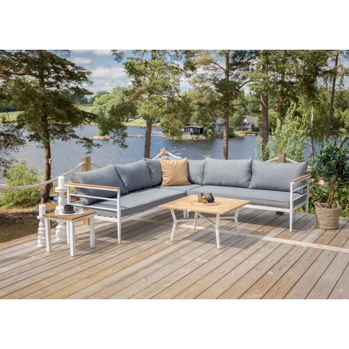 Mexico Corner Sofa Set Venture Design Loungegruppe