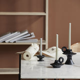 PALAWAN lysestage small - sort Nordal CANDLEHOLD