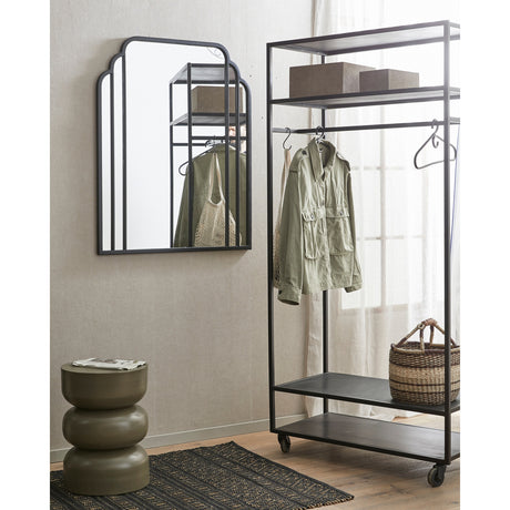 SKYLARK speil i jern, 102x82 cm - sort Nordal MIRRORS