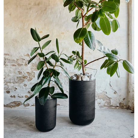 GRANITO urtepotter - 2 stykker - h60/40 cm - sort Nordal GARDEN POT