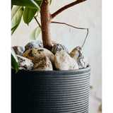 GRANITO urtepotter - 2 stykker - h60/40 cm - sort Nordal GARDEN POT