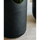 GRANITO urtepotter - 2 stykker - h60/40 cm - sort Nordal GARDEN POT