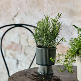 MULL krukker i stein - small - ø10 cm - blågrå Nordal INDOOR POT